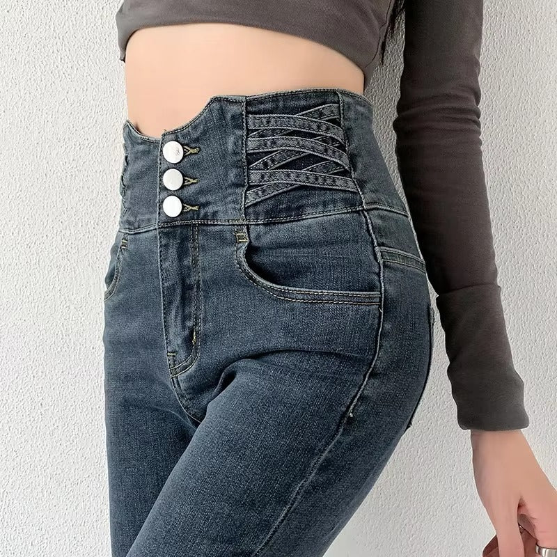 Y2K High Waist Skinny Jeans
