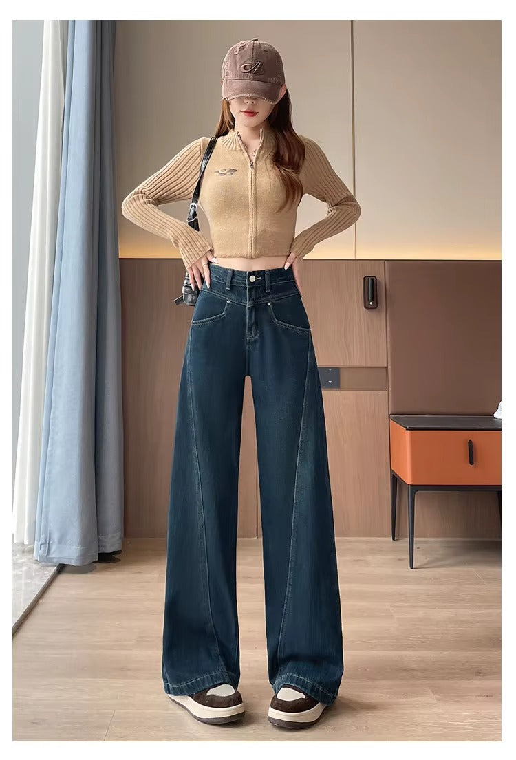 American High Street Wide Leg Jeans Outfit
