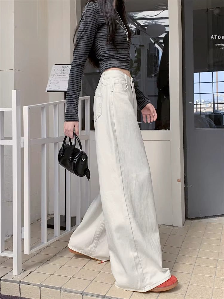 Y2K High Waisted Wide Leg Pants