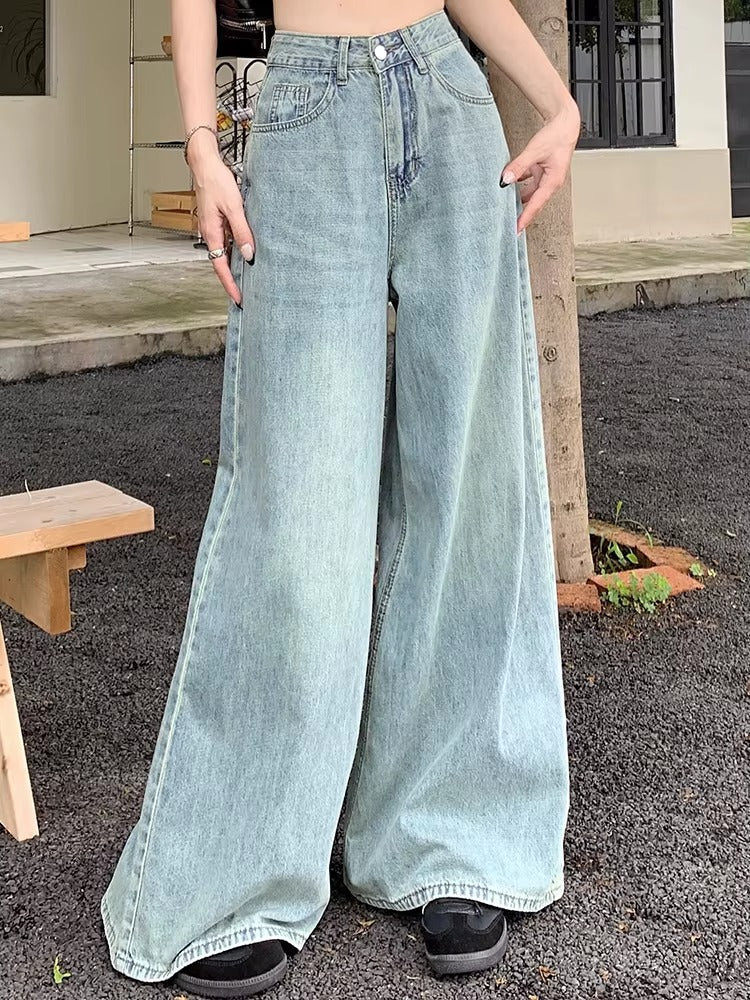 Women’s High Waist 90s Wide Leg Jeans Outfit