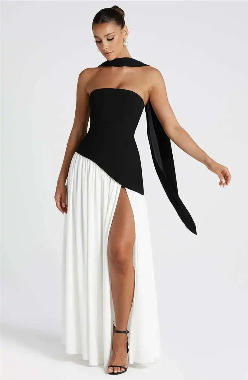 Alison Strapless Off-shoulder Sexy Maxi Dress