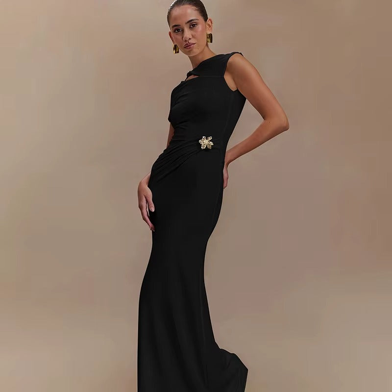 Lucy Hollow Out Backless Sexy Maxi Dress