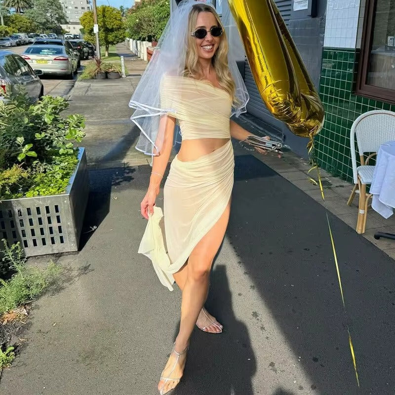 Alana Mesh Hollow Out Backless Sexy Maxi Dress