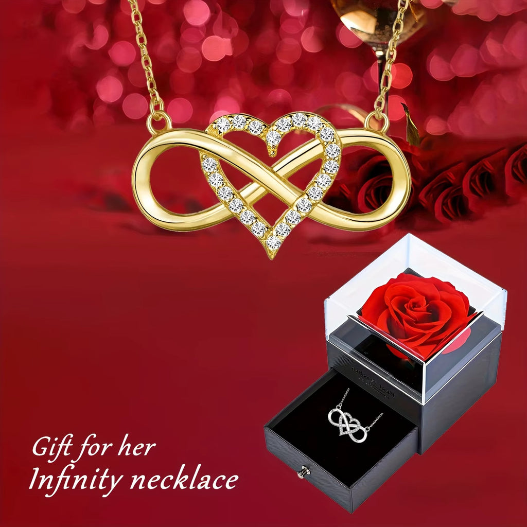 Affordable Infinity Heart Pendant Necklace for Valentine’s Day | US & Worldwide Shipping