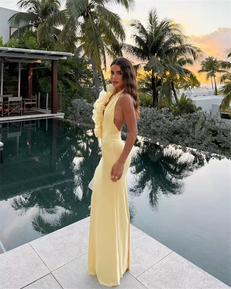 Affordable Mesh Maxi Dress for Graduation & Evening Events | US & Worldwide Shipping