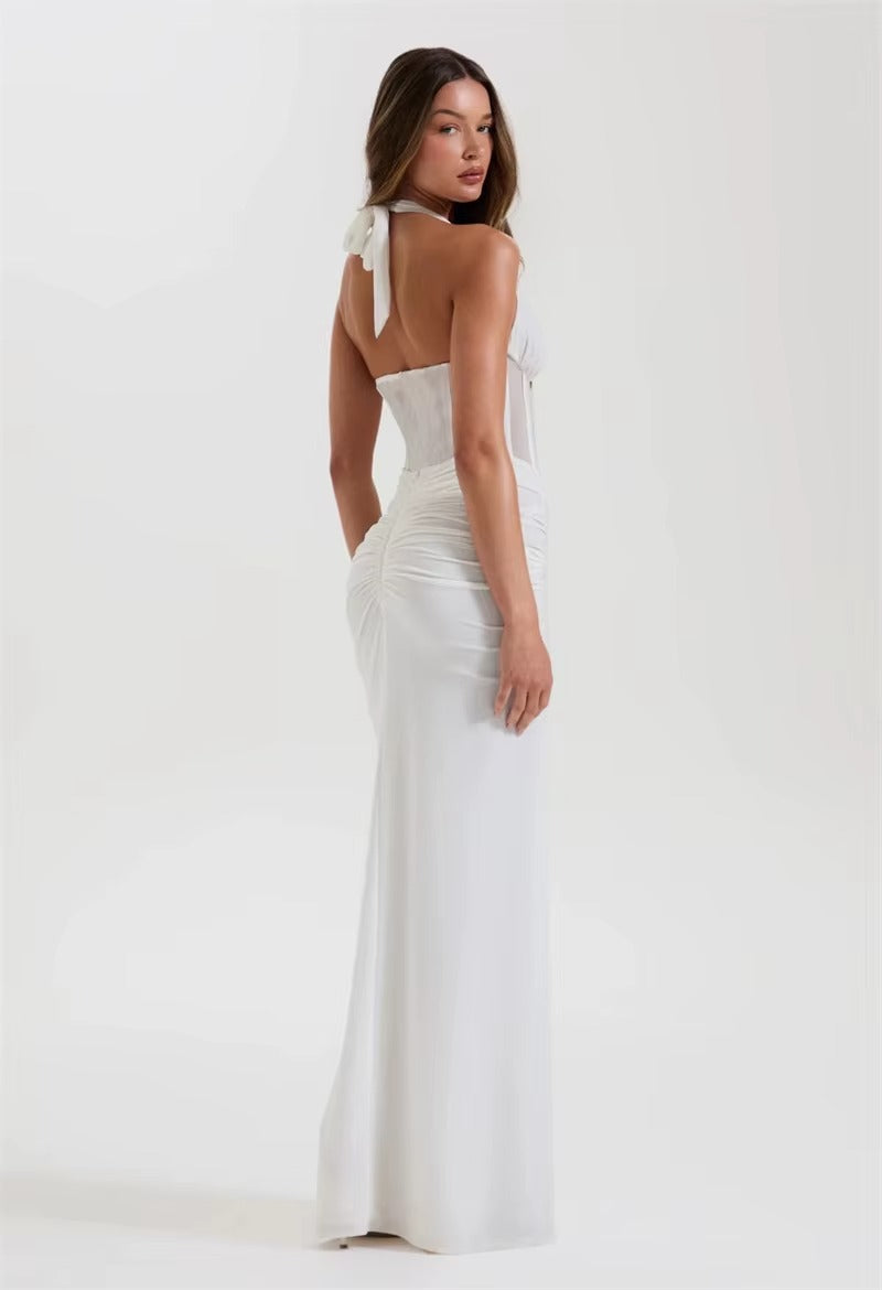 Halter Backless Sexy Maxi Dress