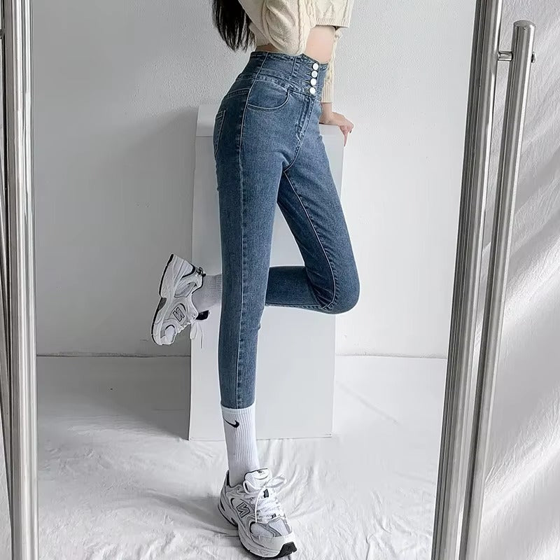 Y2K High Waist Skinny Jeans