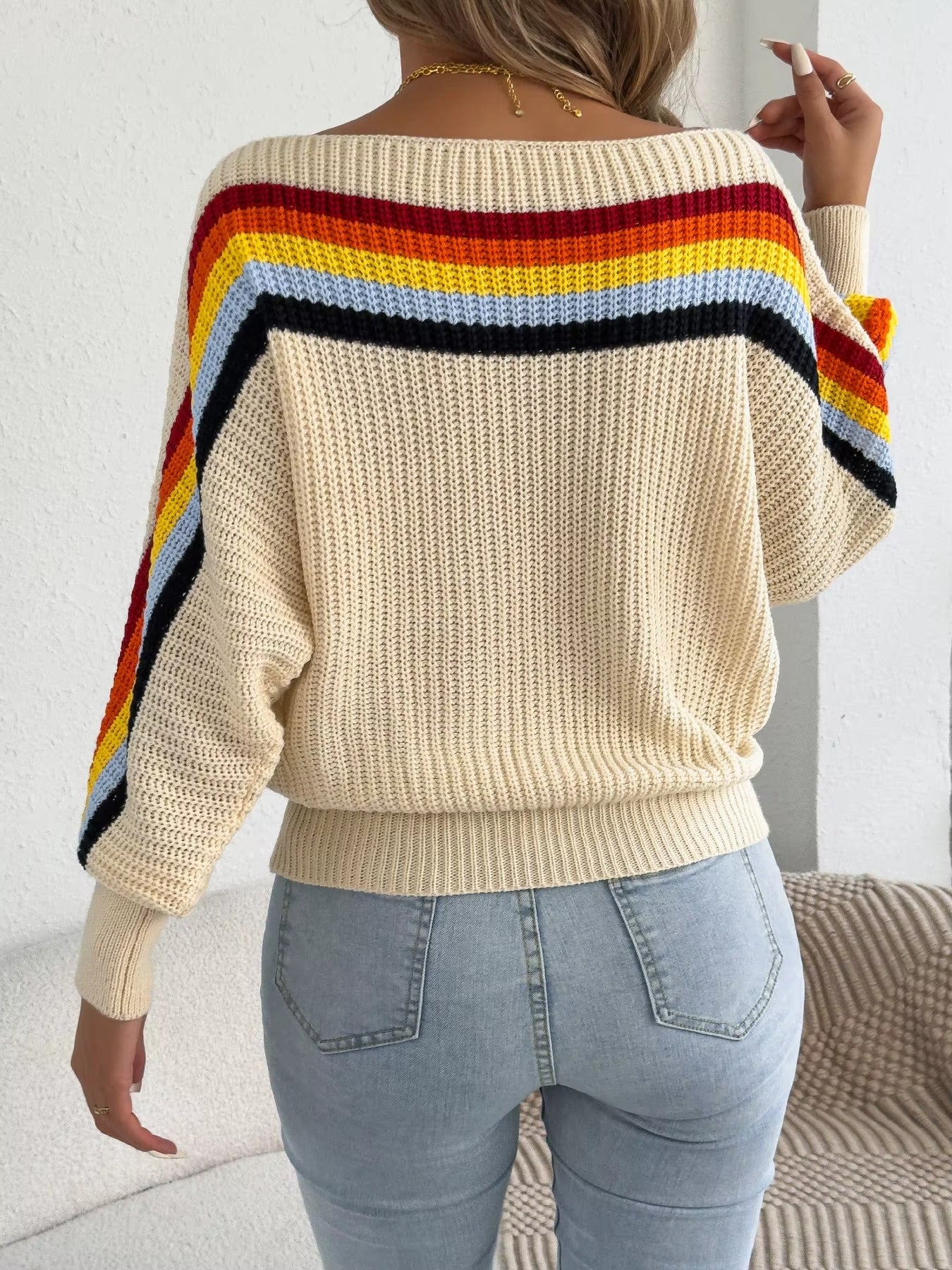 Cozy Fall Striped Sweater Outfit for Women
