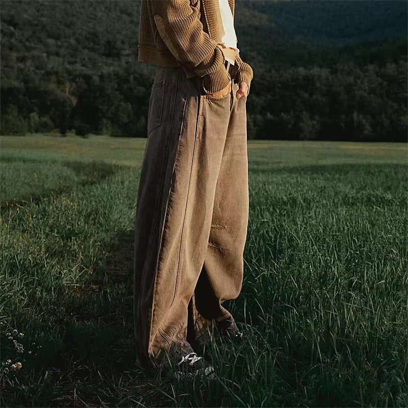 High-Stretch Mid-Rise Barrel Jeans for Women