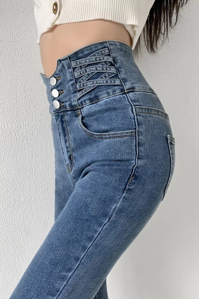 Y2K High Waist Skinny Jeans