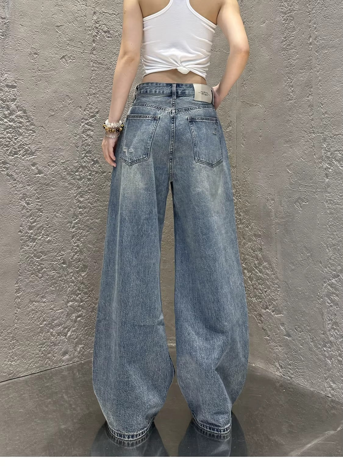 Y2K Wide Leg Jeans for Women