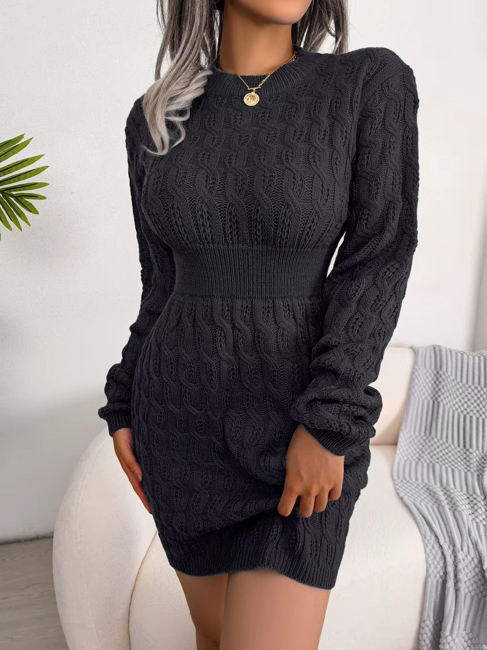 Cozy & Chic Sweater Dress Outfit