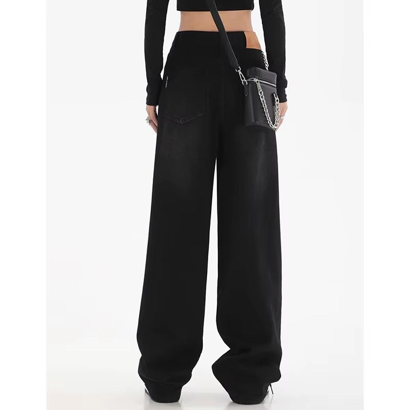 Casual High Waist Wide Leg Jeans
