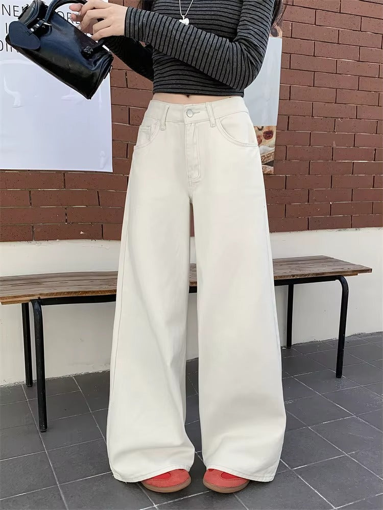 Y2K High Waisted Wide Leg Pants