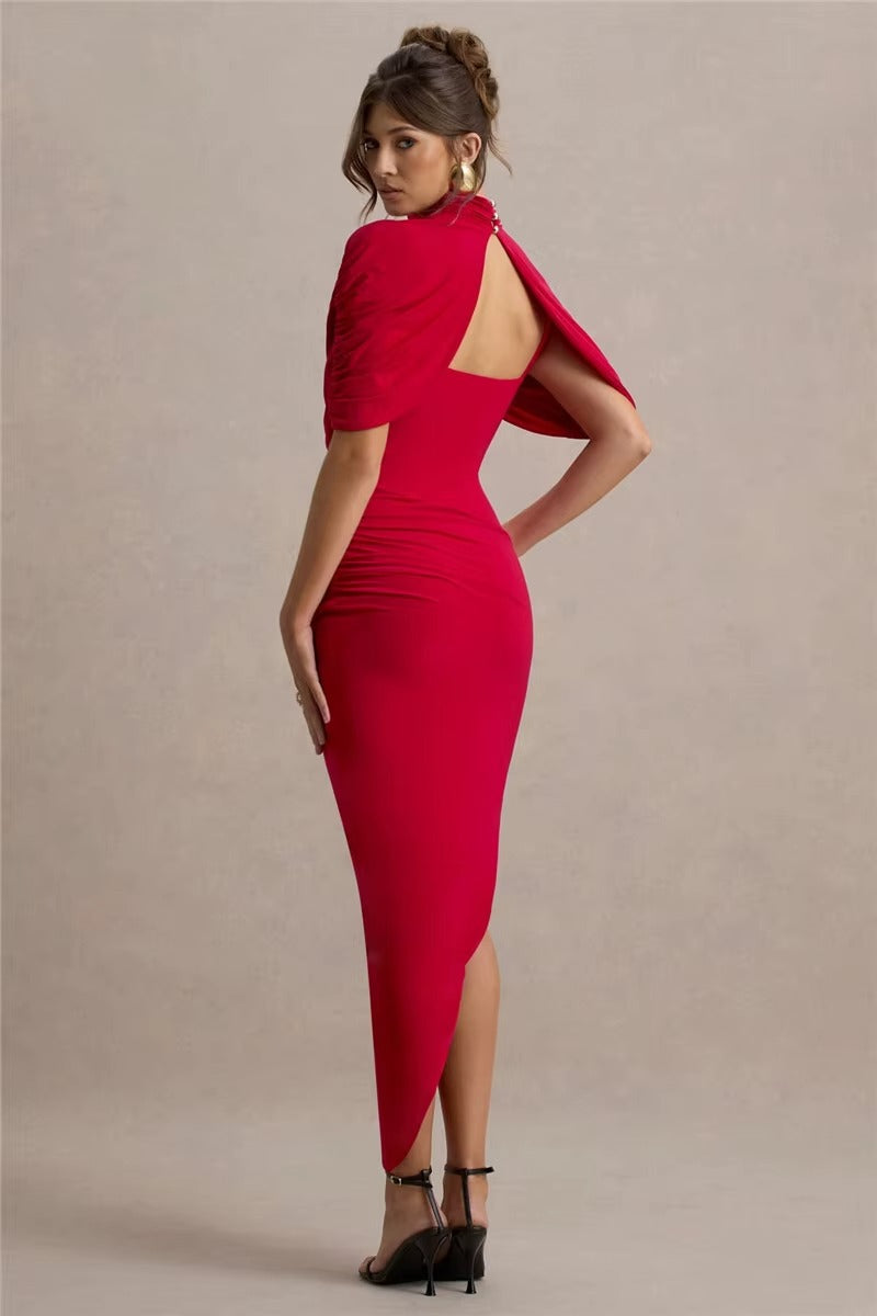 Affordable Backless Maxi Dress for Graduation & Evening Wear | US & Worldwide Shipping