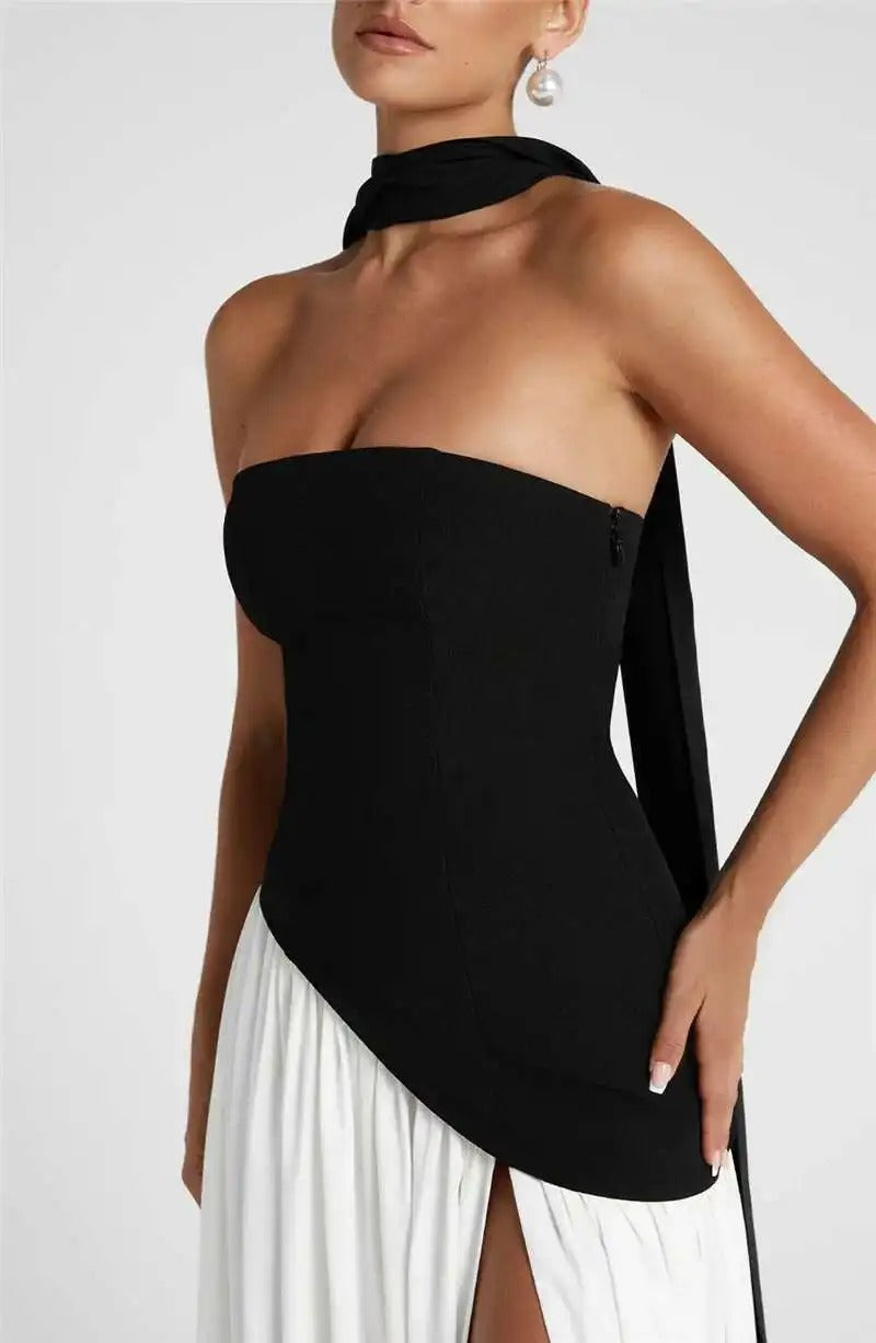 Alison Strapless Off-shoulder Sexy Maxi Dress