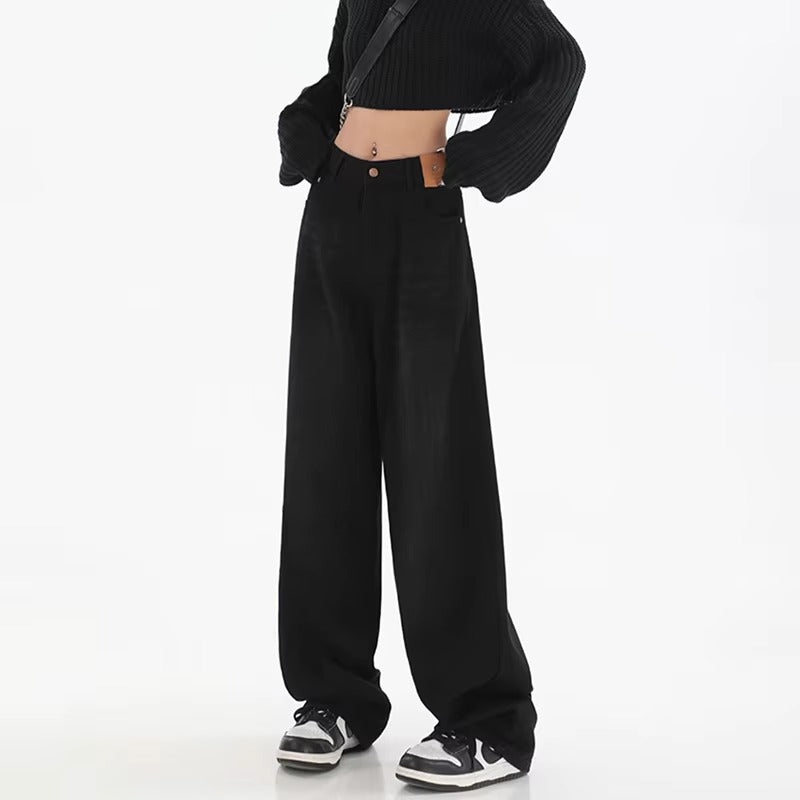 Casual High Waist Wide Leg Jeans