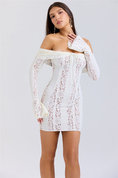 Regina Lace Off-shoulder Sexy Maxi Dress