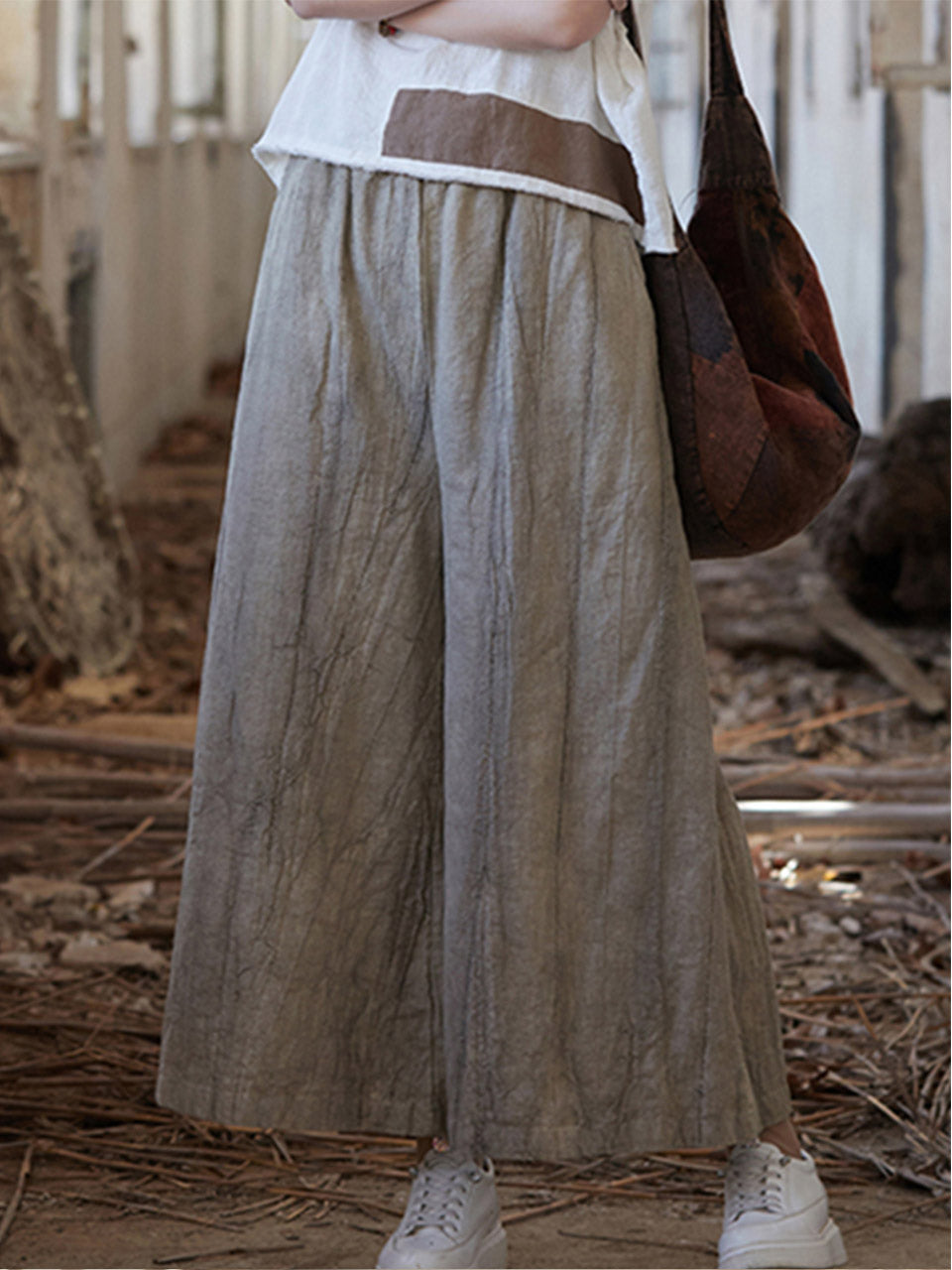 Ruby Cotton Linen Baggy Cargo Pants