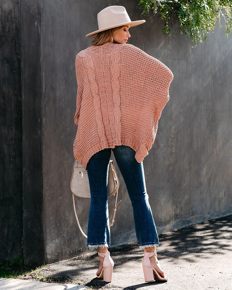 Sheila Oversize Sleeve Boho Knitted Women Sweater