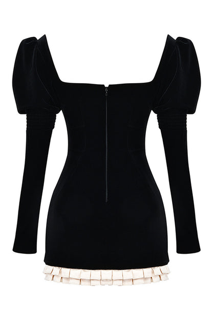 Сlara Long Sleeve Backless Sexy Mini Dress