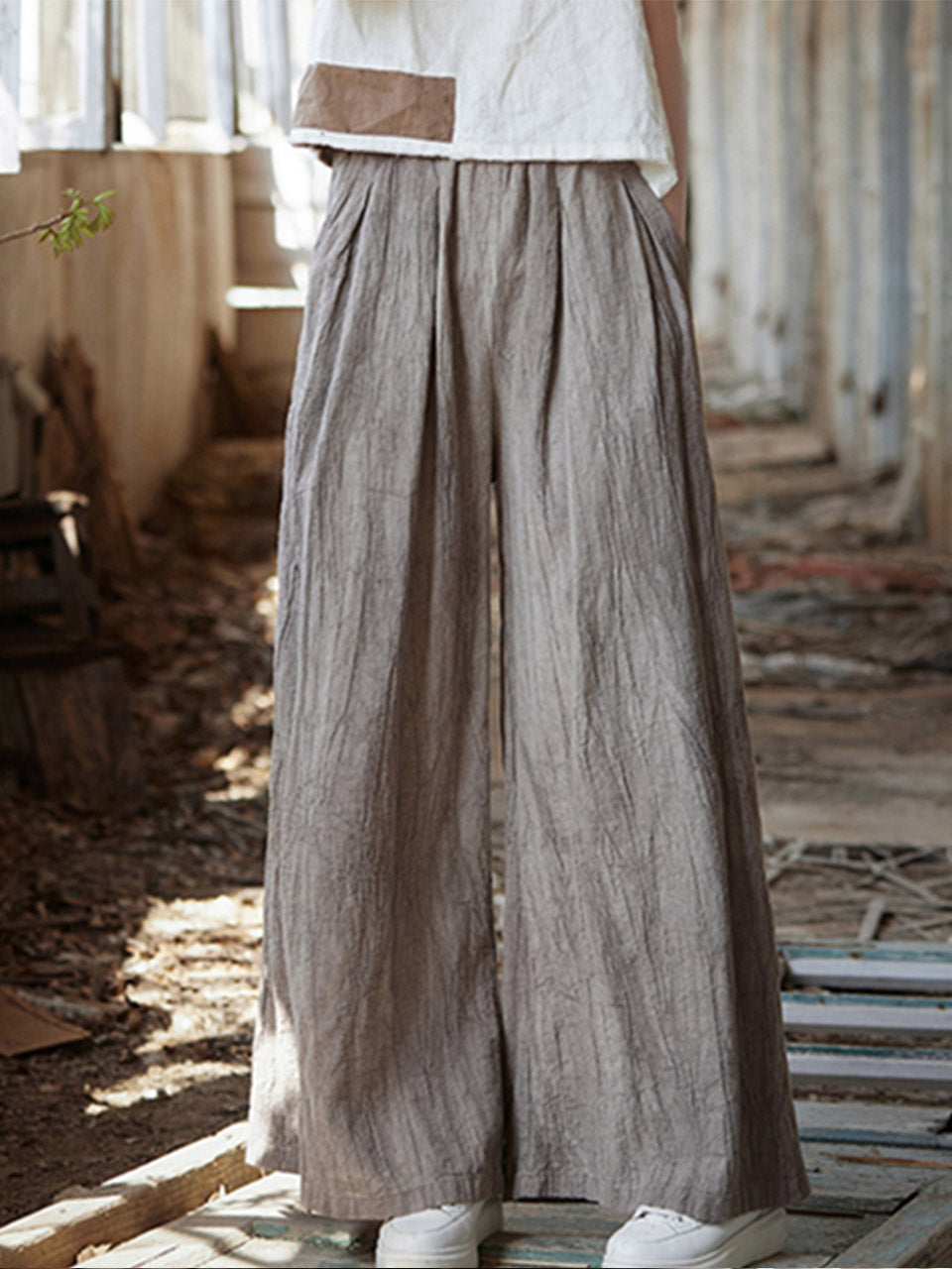 Michele Woman Vintage Cotton Cargo Pants