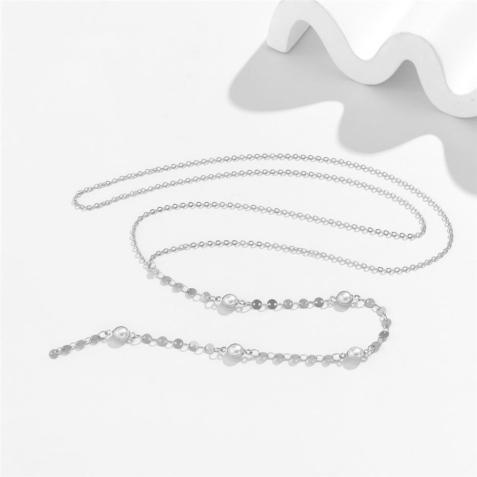 Erika Long Tassel Pendant Chest Chain Necklace