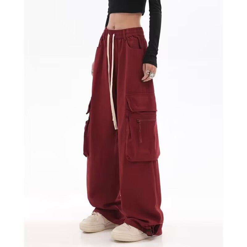 Leah Casual Wide Leg Cargo Pants