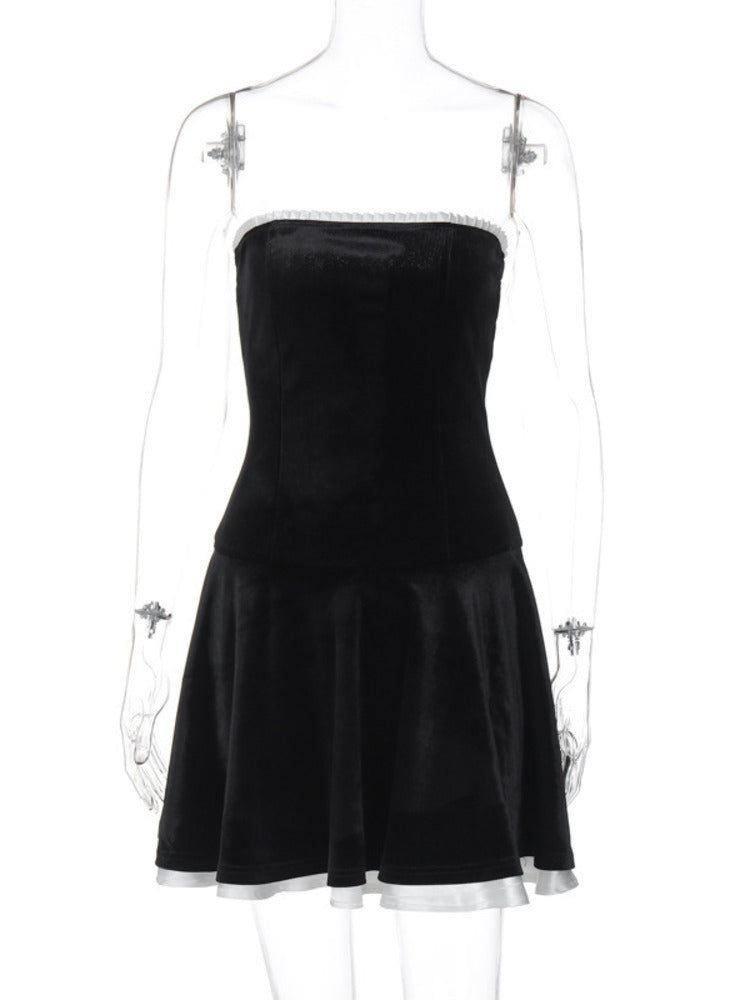 Diana Strapless Backless A-line Sexy Mini Dress
