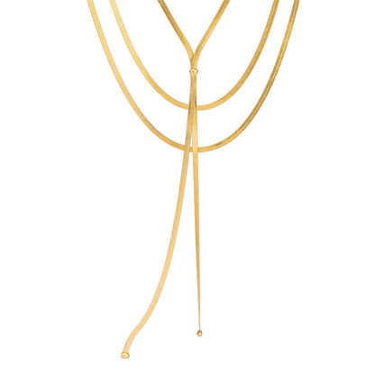 Tammy Long Chest Clavicle Choker Necklace