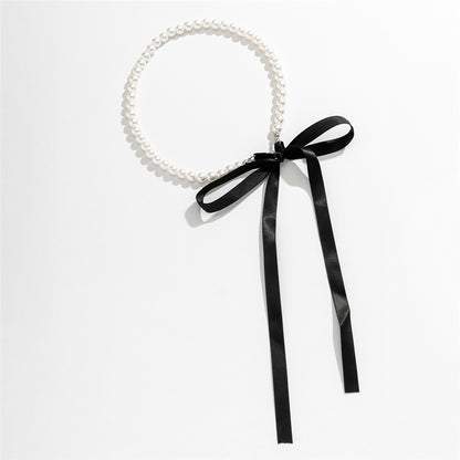 Sheila Velvet Ribbon Bowknot Choker Necklace