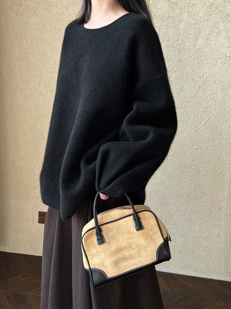 Patricia Back Button Knit Woman Sweater