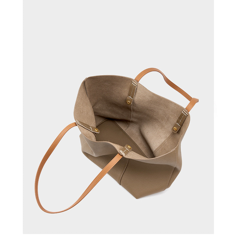 Grace Woman Leather Large Shopper Tote Bag