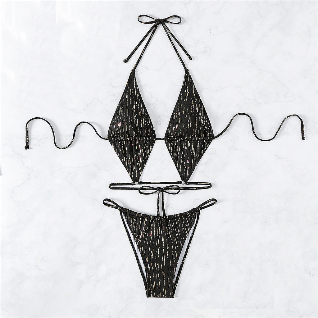 Irene Halter Sparkling High Leg Cut Bikini