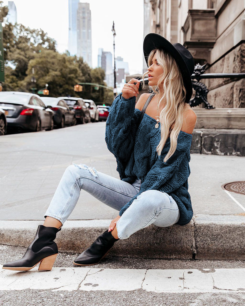 Grace Oversize Twist Bohemian Women Sweater