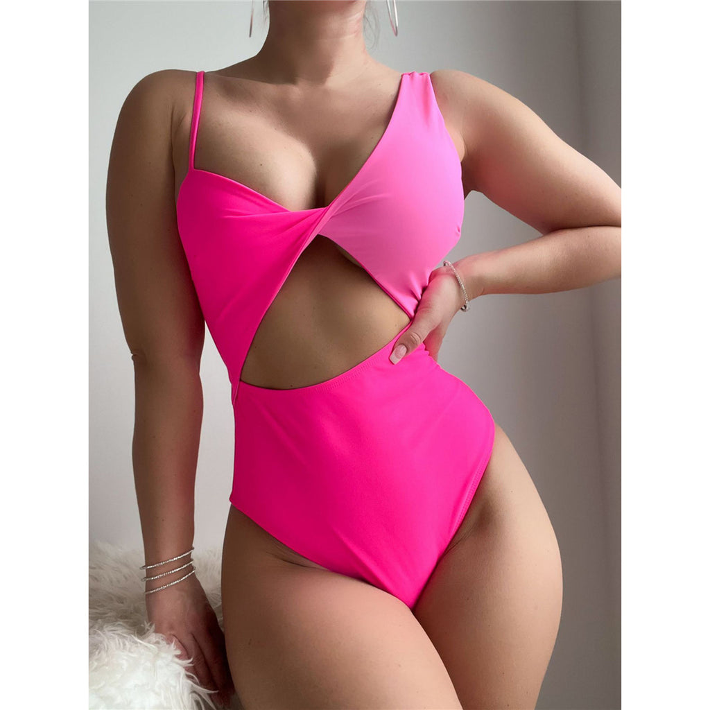 Ruby Asymmetric Cut Out Padded Monokini