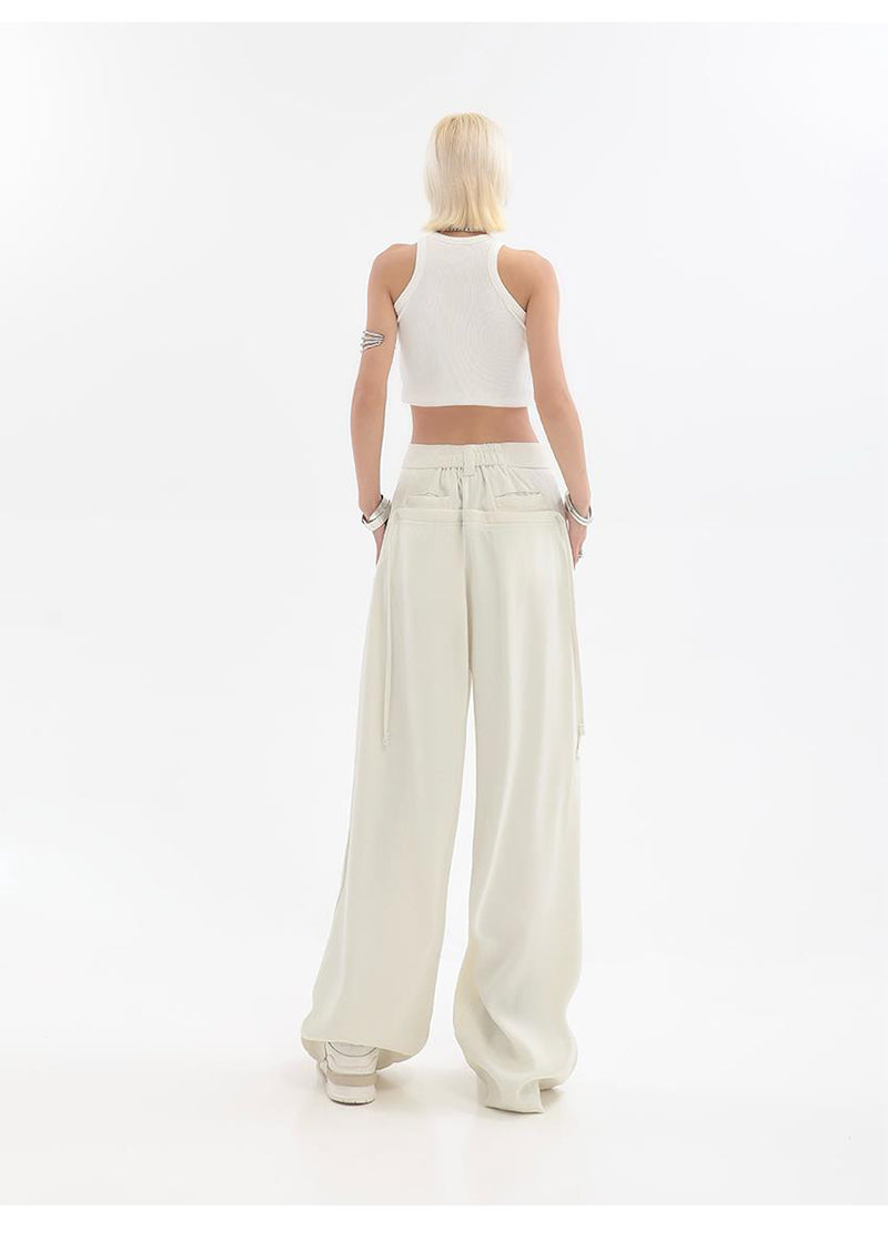 Megan Streetwear Oversize Bf Suit Wide Leg Pants