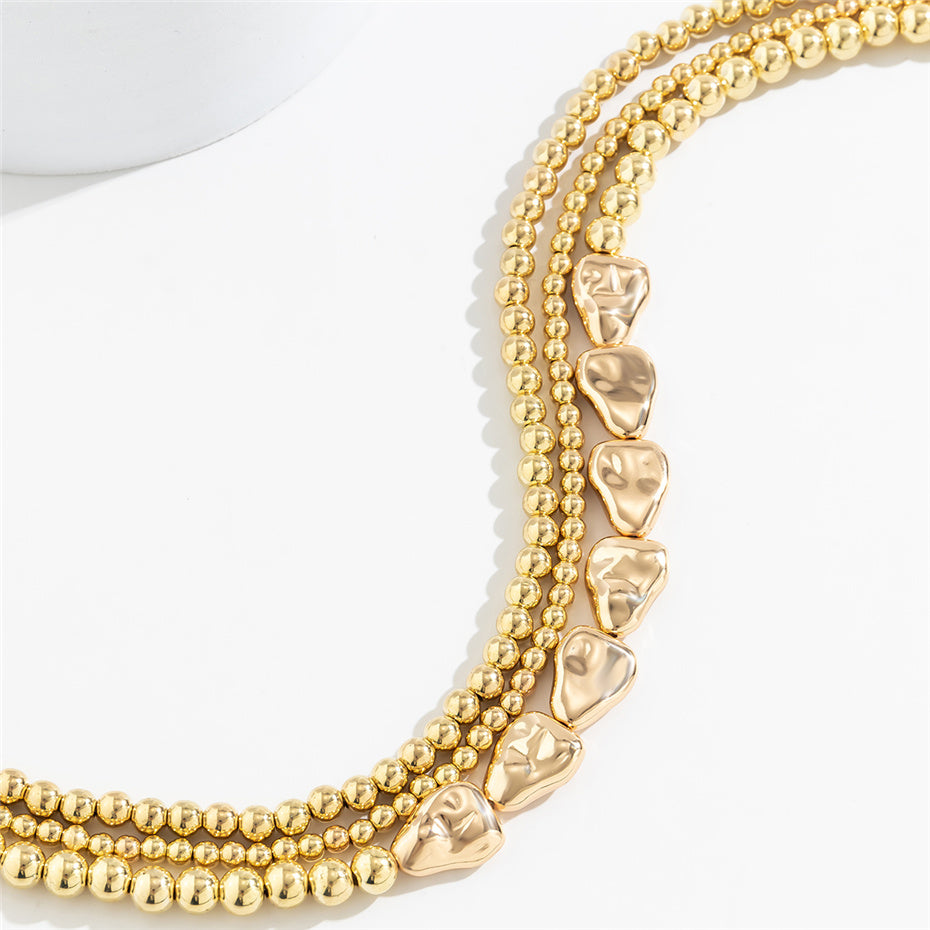 Sally Vintage Multilayer Ball Chain Necklace