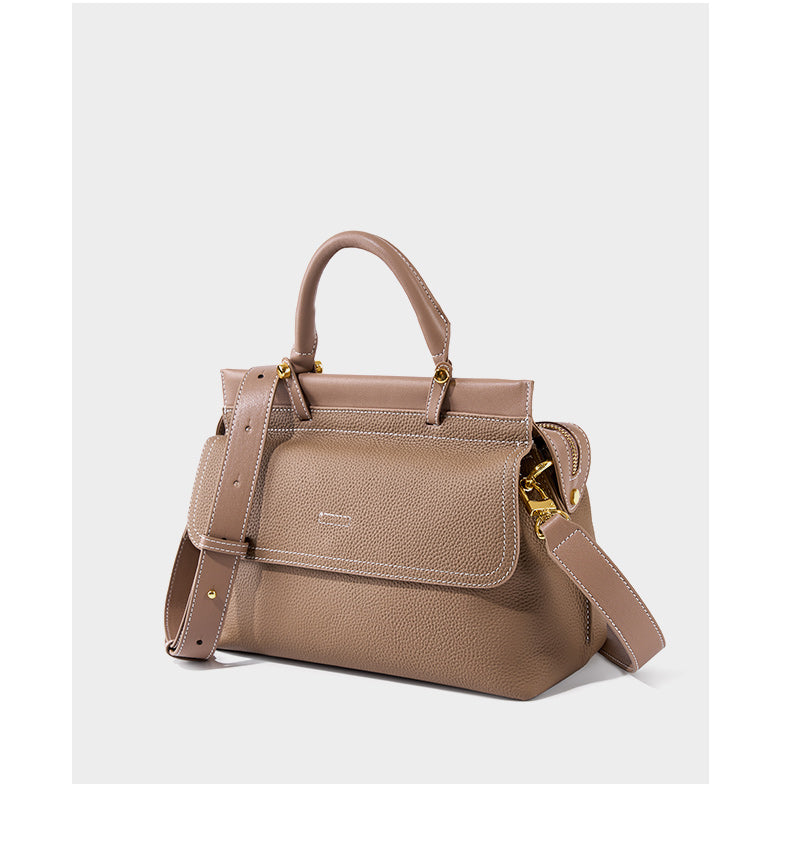 Сlara Leather Work Tote Handbag