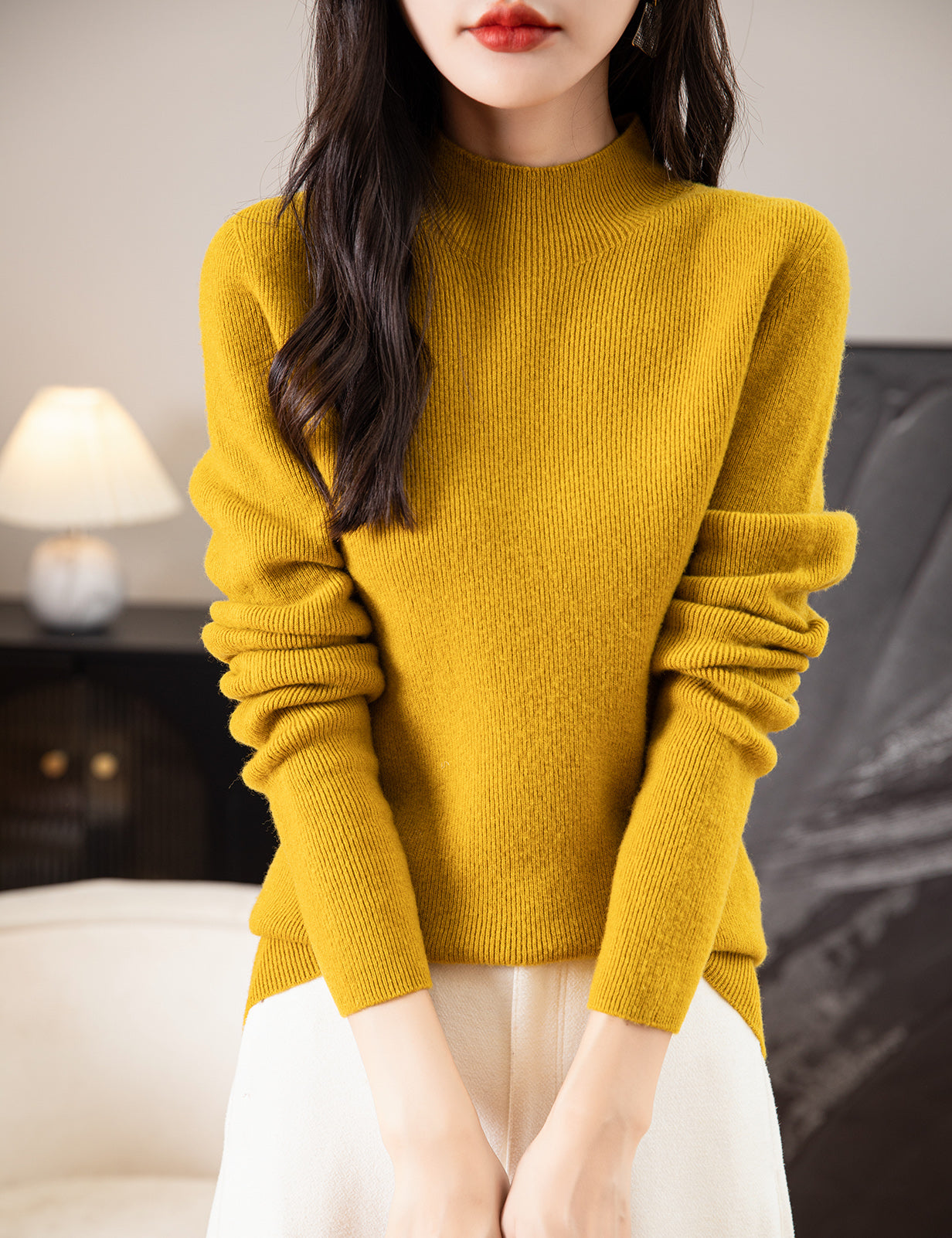 Ruby Woman Long Sleeve Knitted Sweater