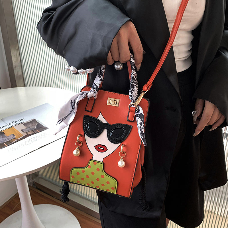 Lucy Woman Glasses Handbag