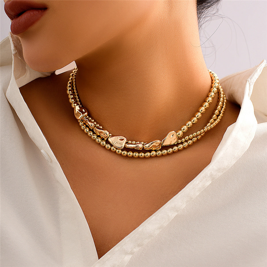 Sally Vintage Multilayer Ball Chain Necklace