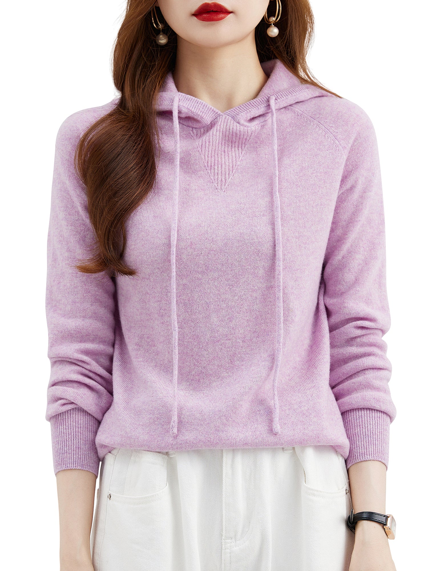 Annie Woman Wool Hoodies Sweatshirt