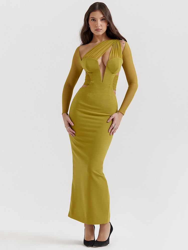 Beatrice Hollow Out Bodycon Sexy Maxi Dress