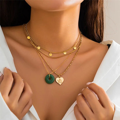 Beverly Vintage Style Peace Buckle Pendant Necklace