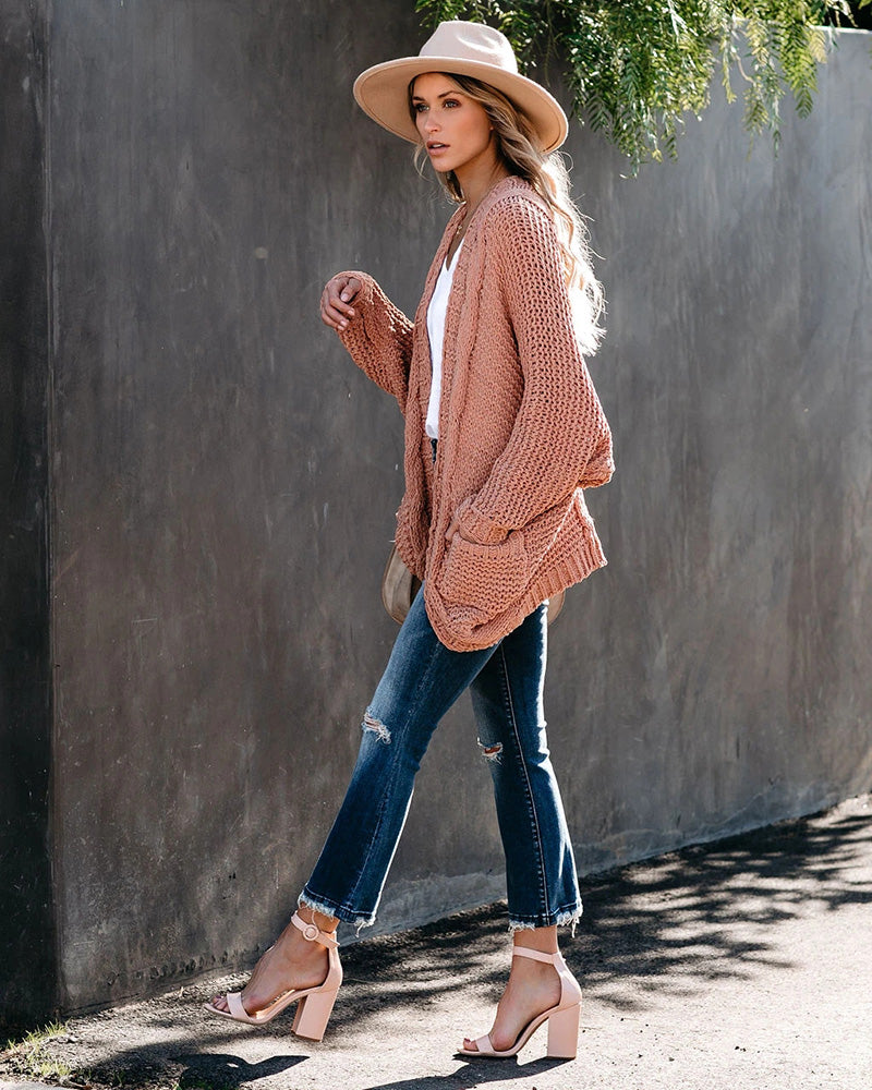 Sheila Oversize Sleeve Boho Knitted Women Sweater