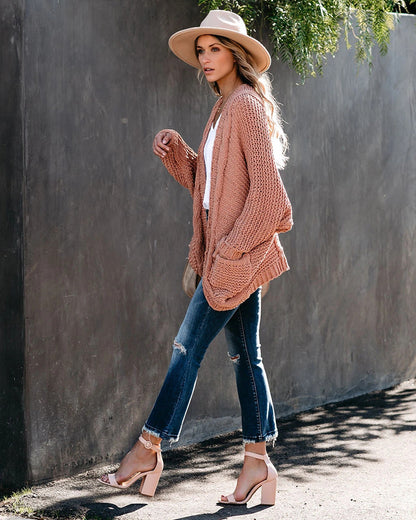 Sheila Oversize Sleeve Boho Knitted Women Sweater