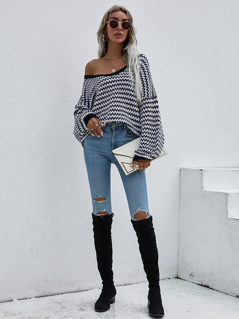 Sylvia Lantern Sleeve Oversized Women Sweater