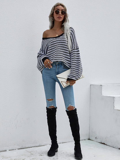 Sylvia Lantern Sleeve Oversized Women Sweater