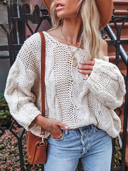 Grace Oversize Twist Bohemian Women Sweater